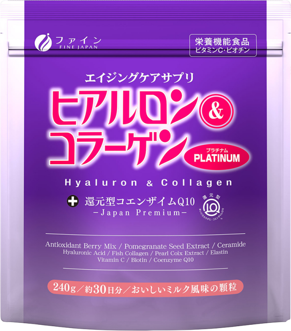 FINE JAPAN FINE JAPAN Hyaluron & Collagen + Reduced Coenzyme Q10 + Platinum